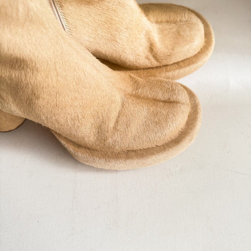 L' Intervalle Weston Cowskin Light Beige Chunky Round Toe Unique Boots 40 - Picture 7 of 9